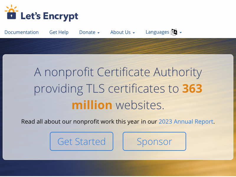 Let's Encrypt Client Options API