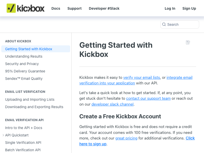 Kickbox API