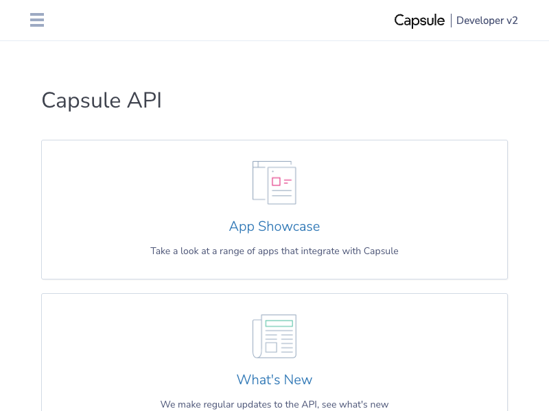 Capsule CRM API