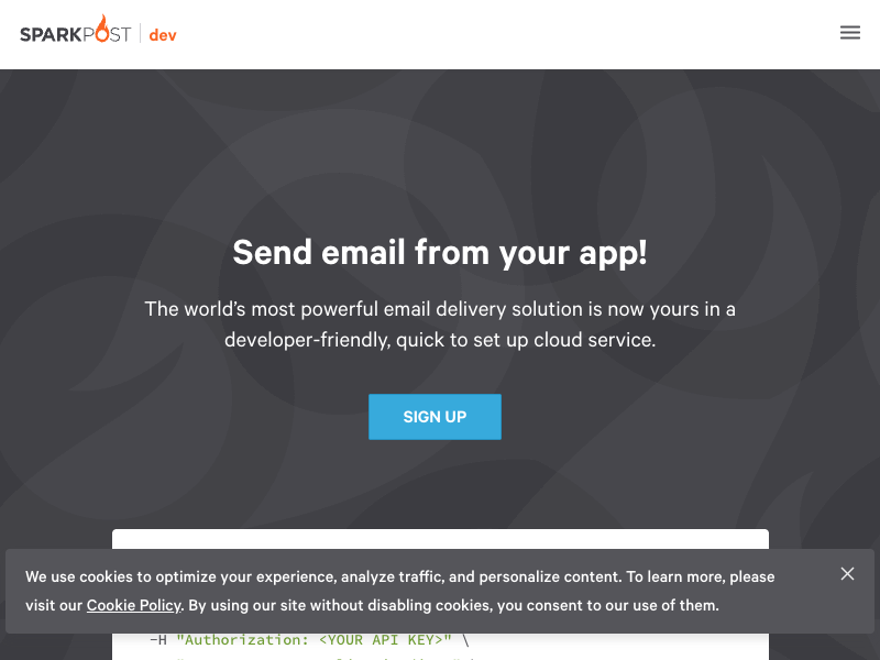SparkPost API