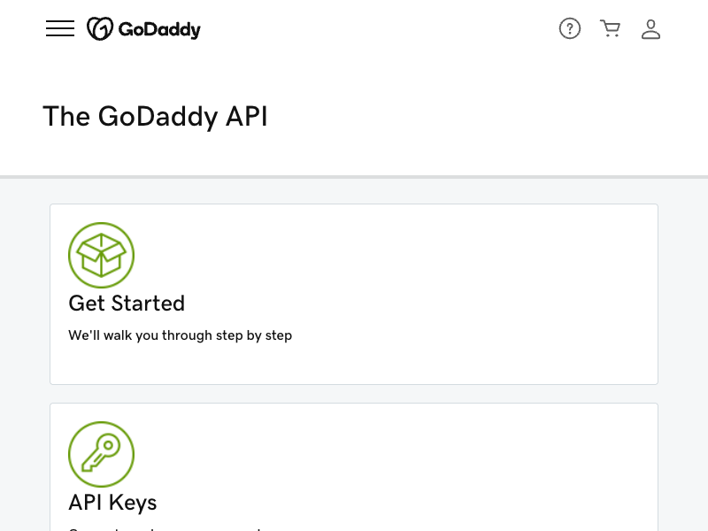 GoDaddy API