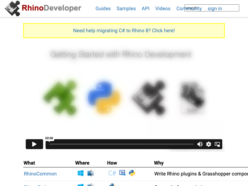 Grasshopper API