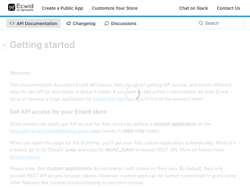 Ecwid API