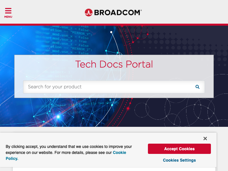 Broadcom TechDocs API