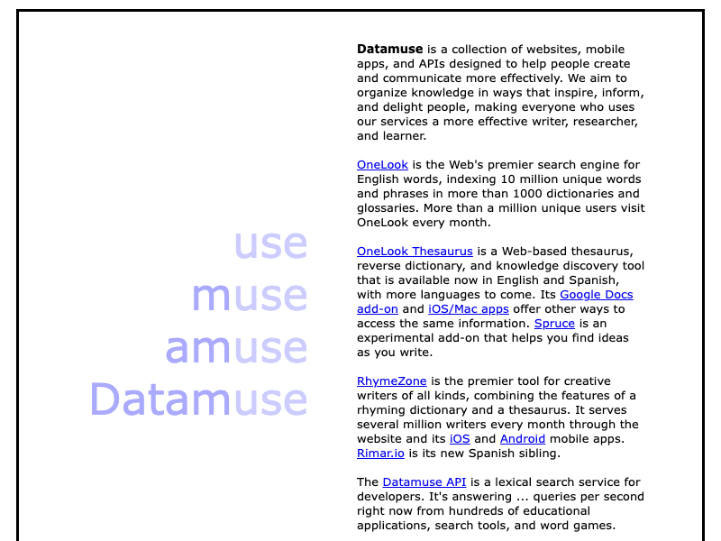 Datamuse API