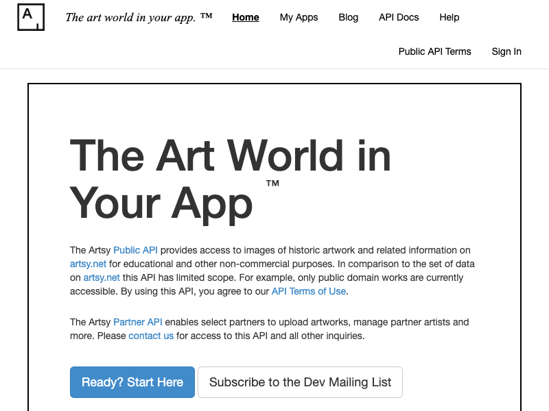 Artsy API