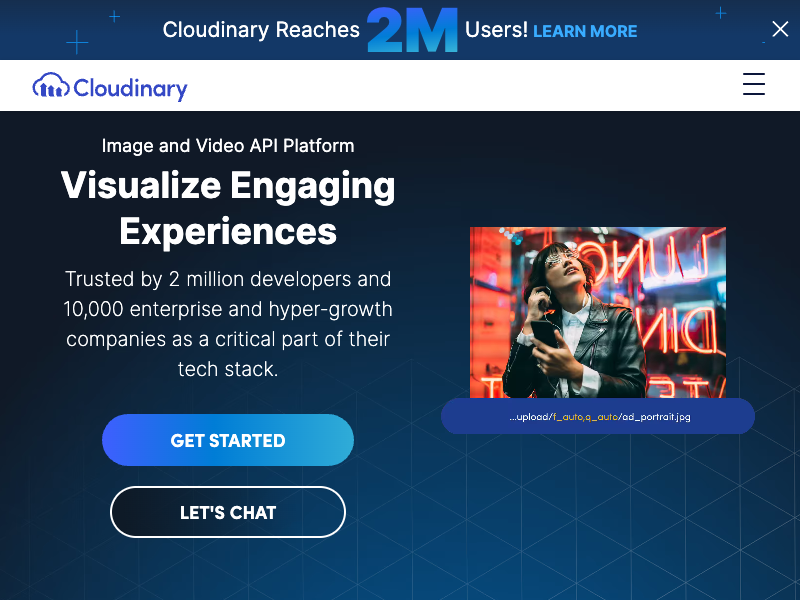 Cloudinary API