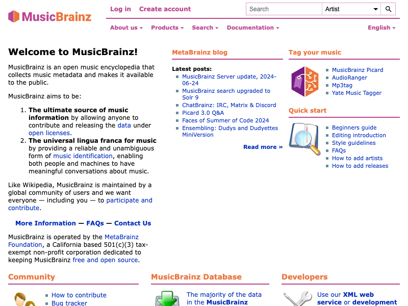 MusicBrainz API