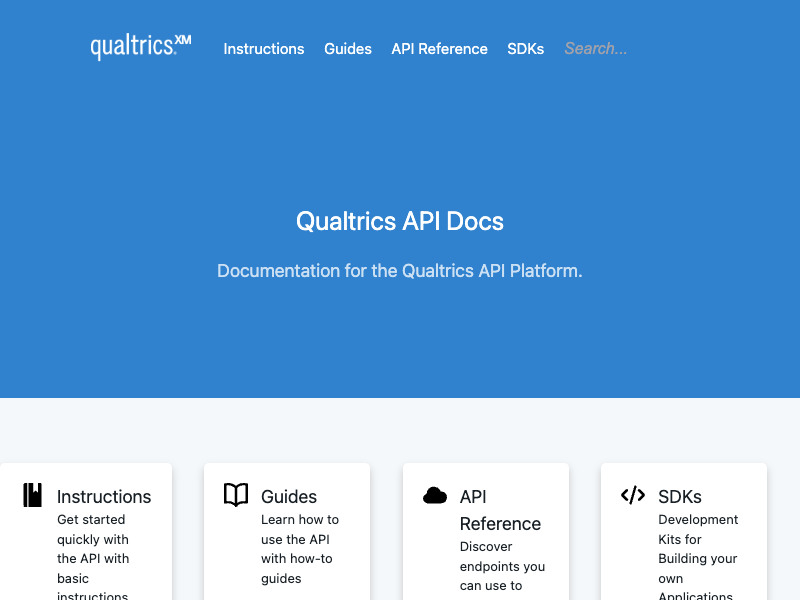 Qualtrics API