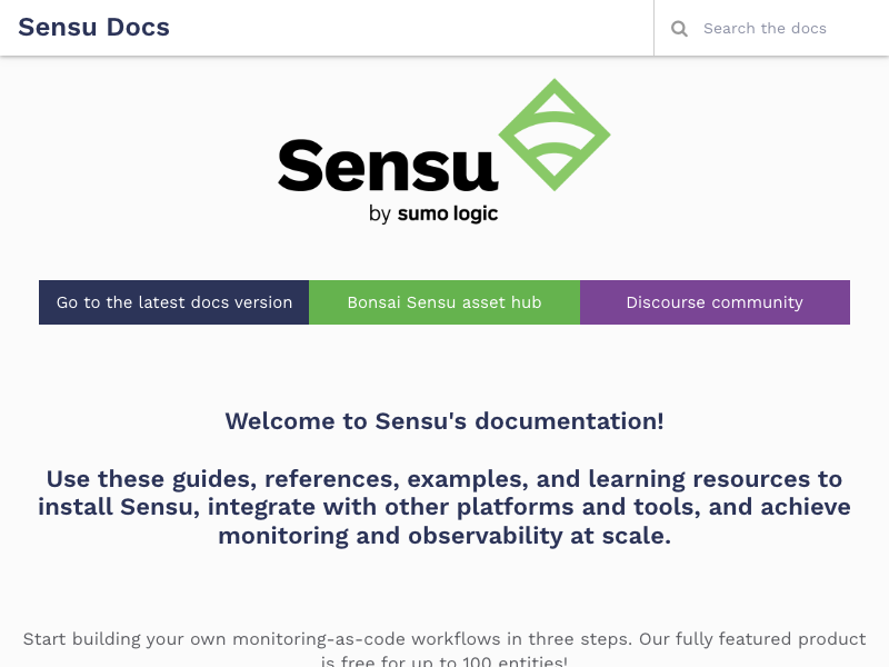 Sensu Go API