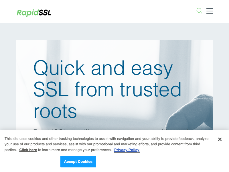 RapidSSL API