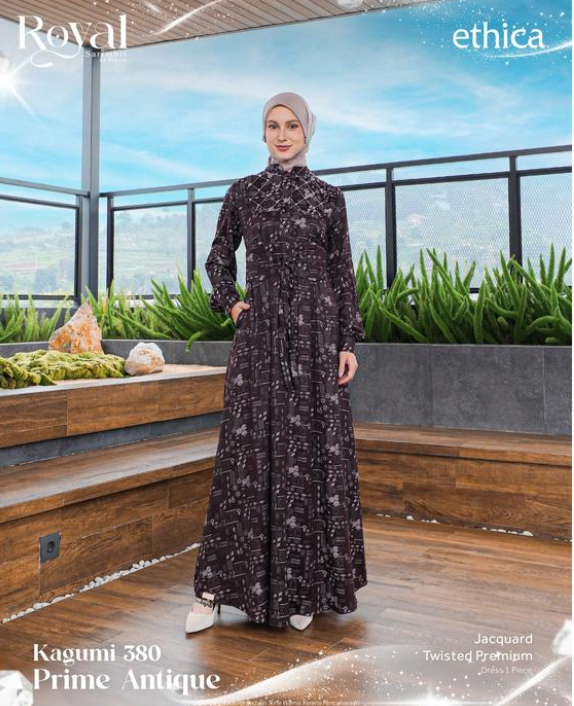 Gamis Kagumi 380 Charm Chocolate