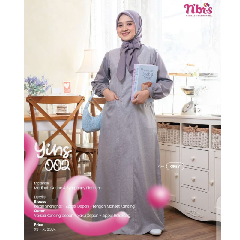 Gamis YINS 002 Grey
