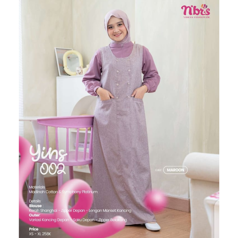 Gamis YINS 002 Maroon