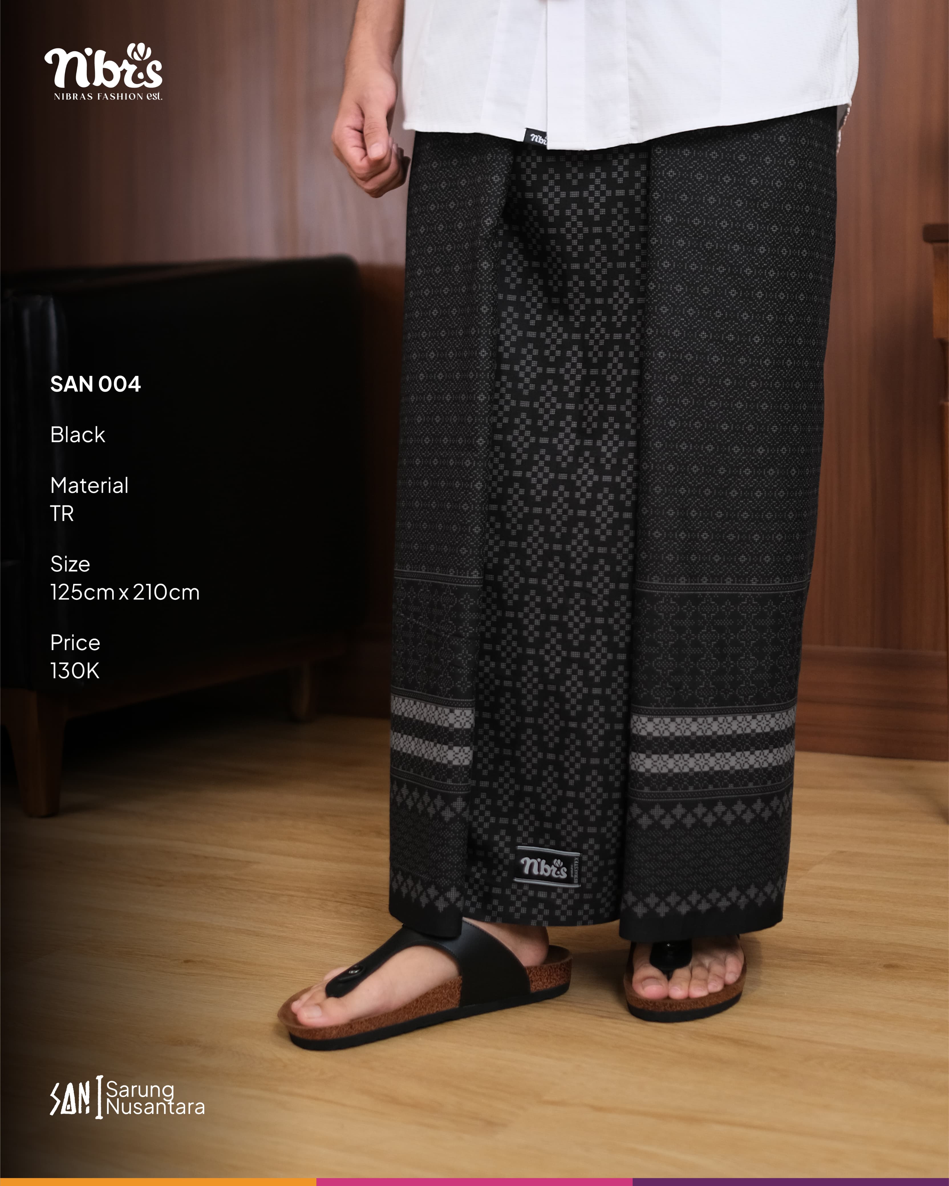 Sarung SAN 004 Black