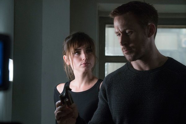 Ryan Gosling as K, and Anna De Armas as Joi. All copyrights owned by Alcon Entertainment.