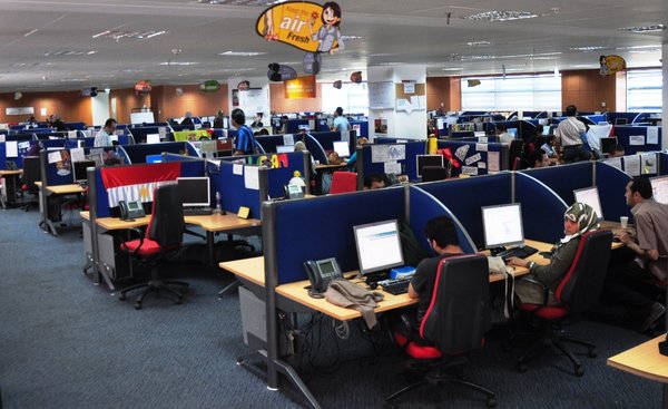 A Call Center in Egypt.