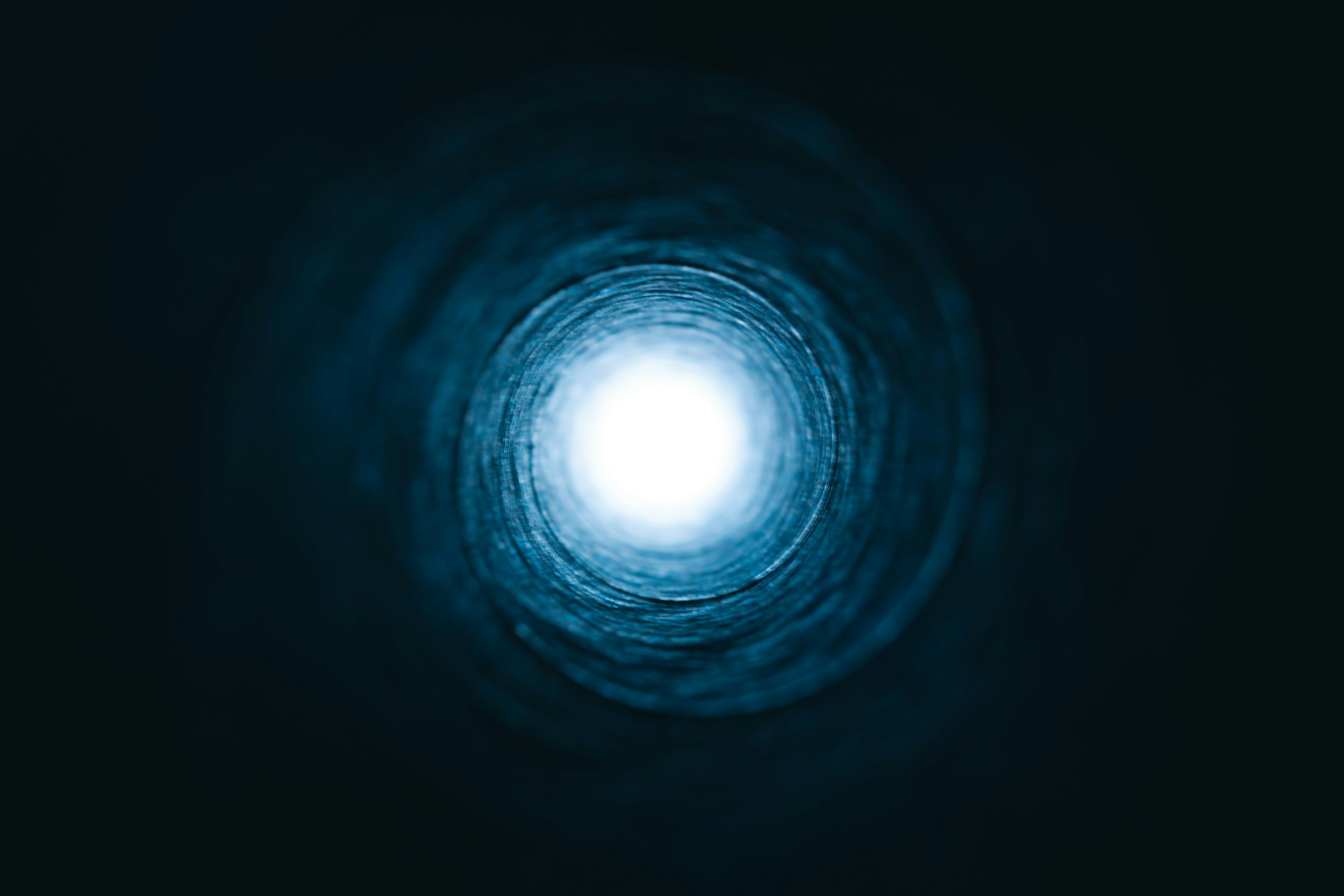 Light at the end of a tunnel.