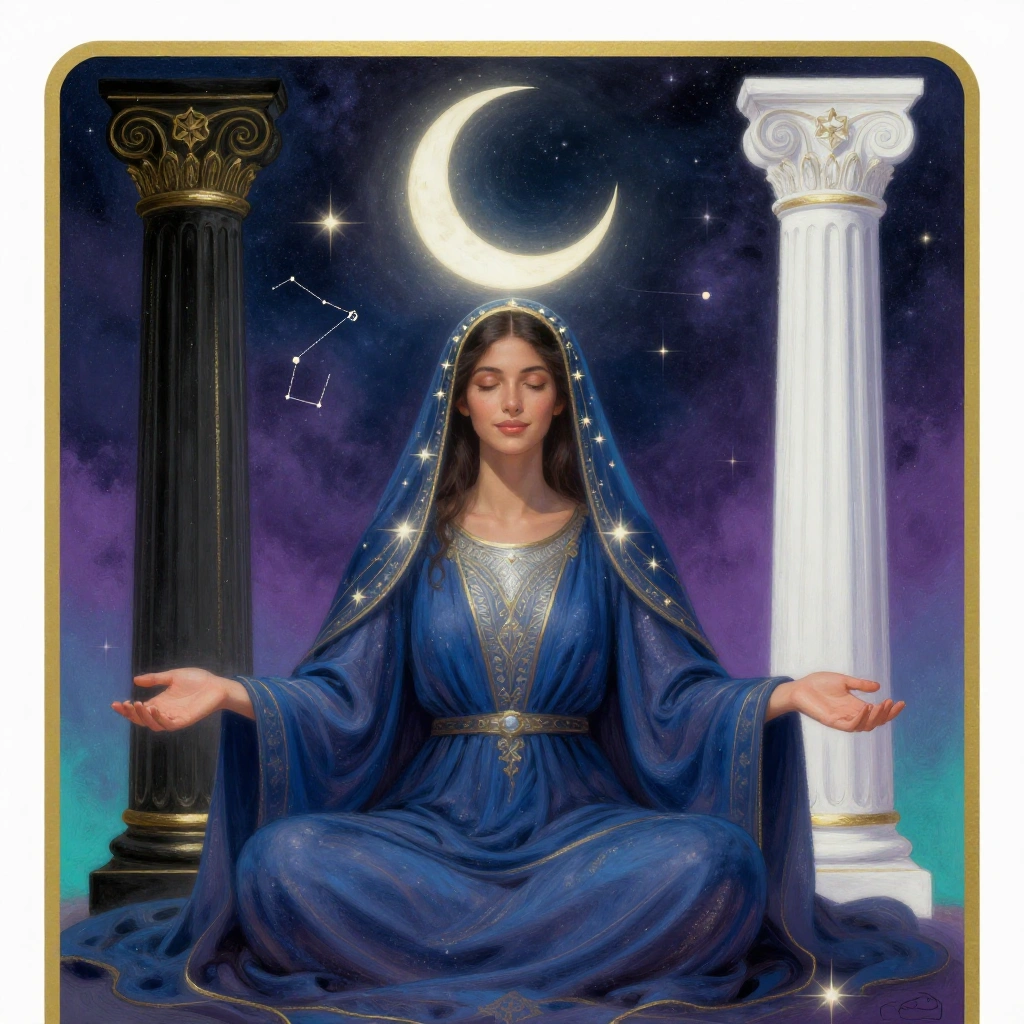 The High Priestess tarot card art