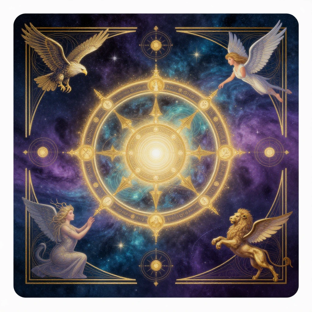 Wheel of Fortune tarot card art