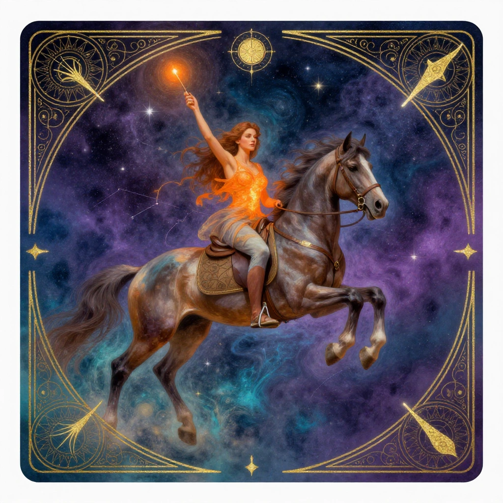 Knight of Wands tarot card art