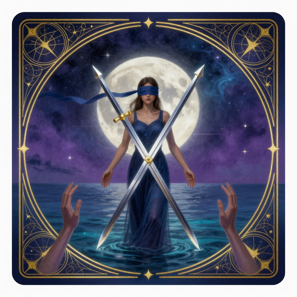 Two of Swords tarot card art