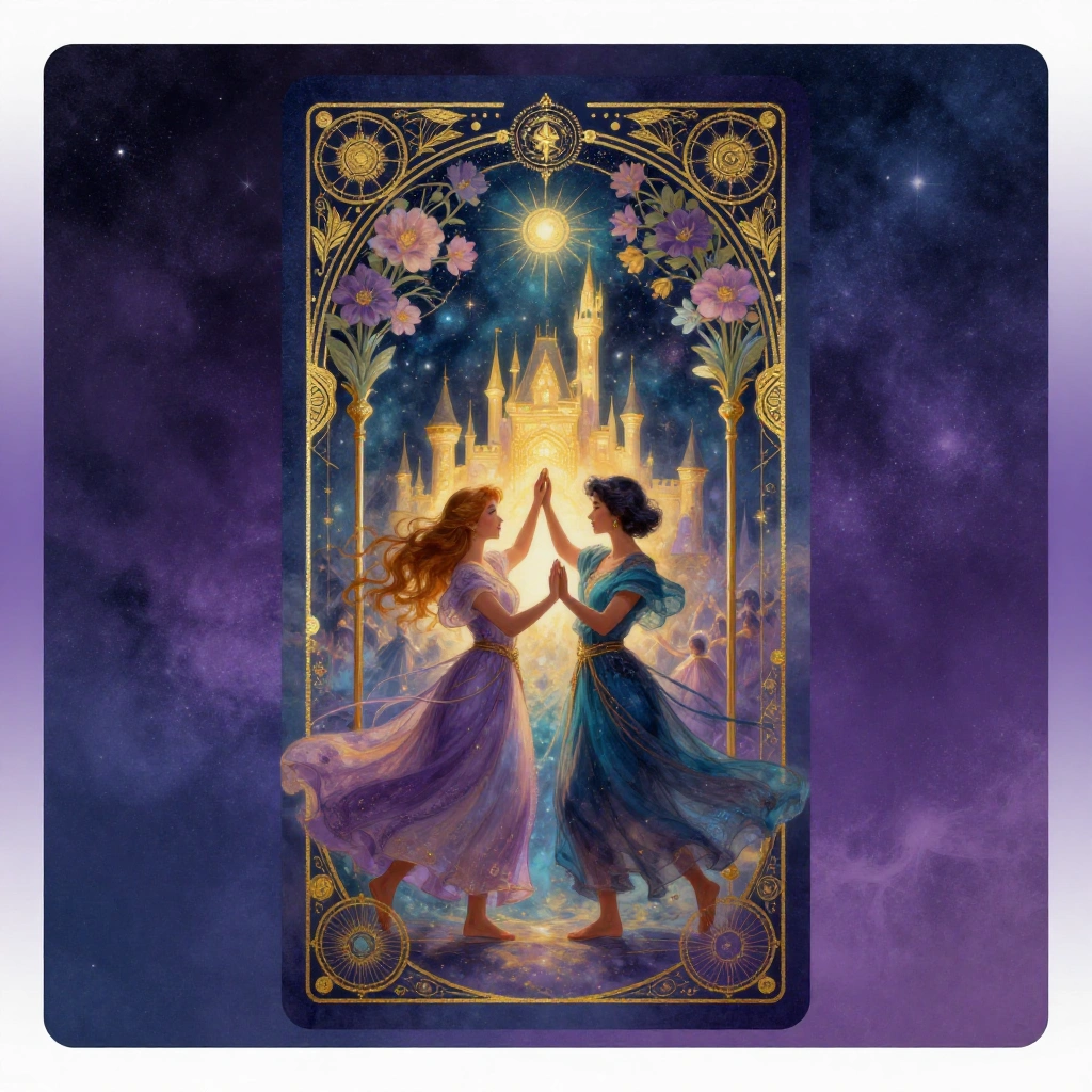 Four of Wands tarot card art