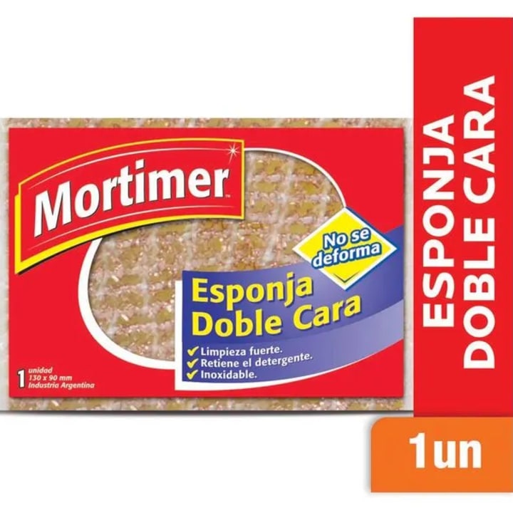 Esponja mortimer doble cara bronce