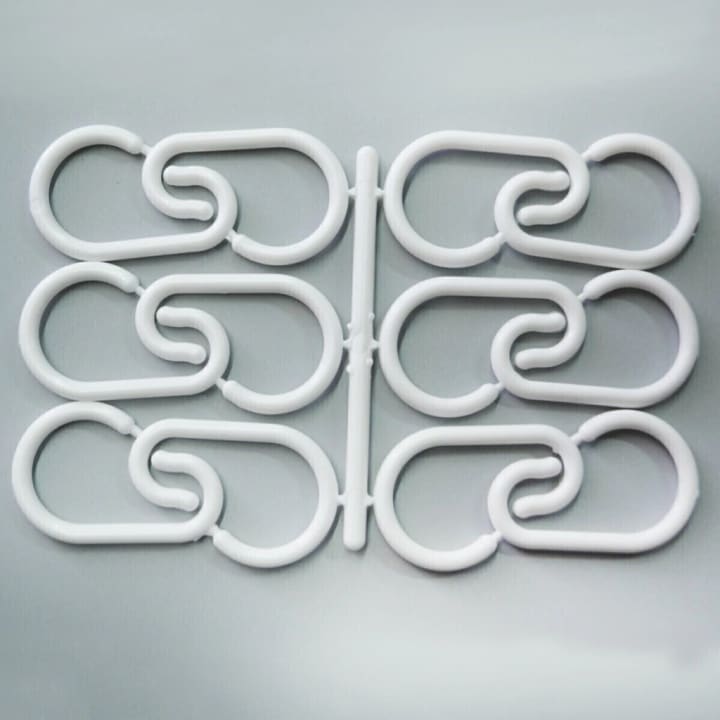 Ganchos para cortina baño