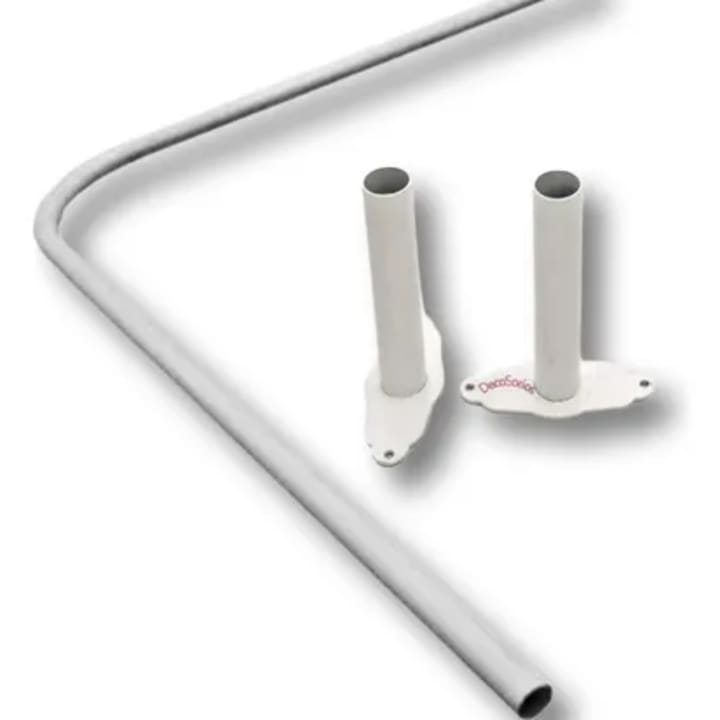 Barral curvo para cortina baño