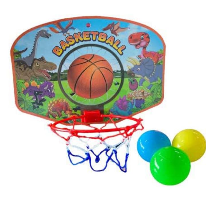 Aro de basquet dino c/3 pelotas