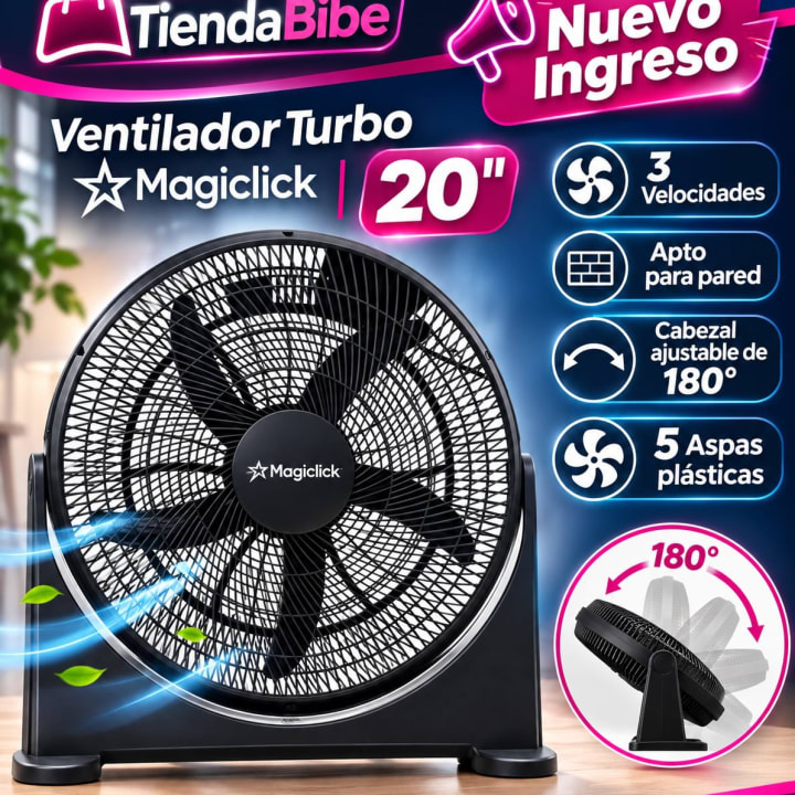 Ventilador turbo Magiclick de 20