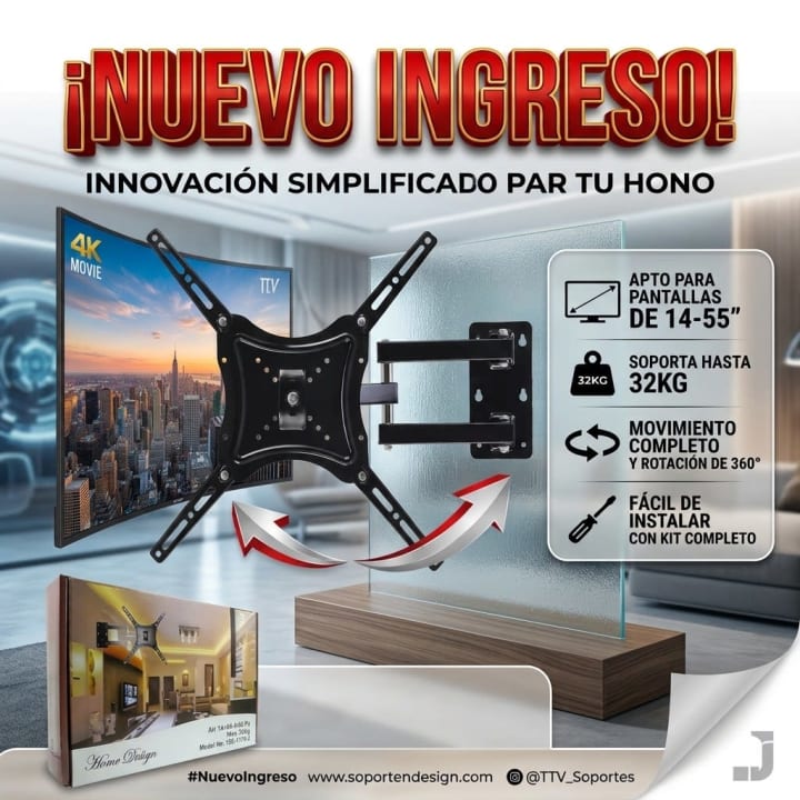 Soporte movil para tv