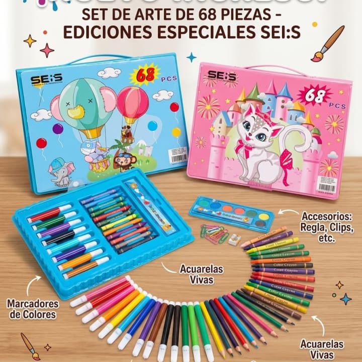 set de artes 68 piezas