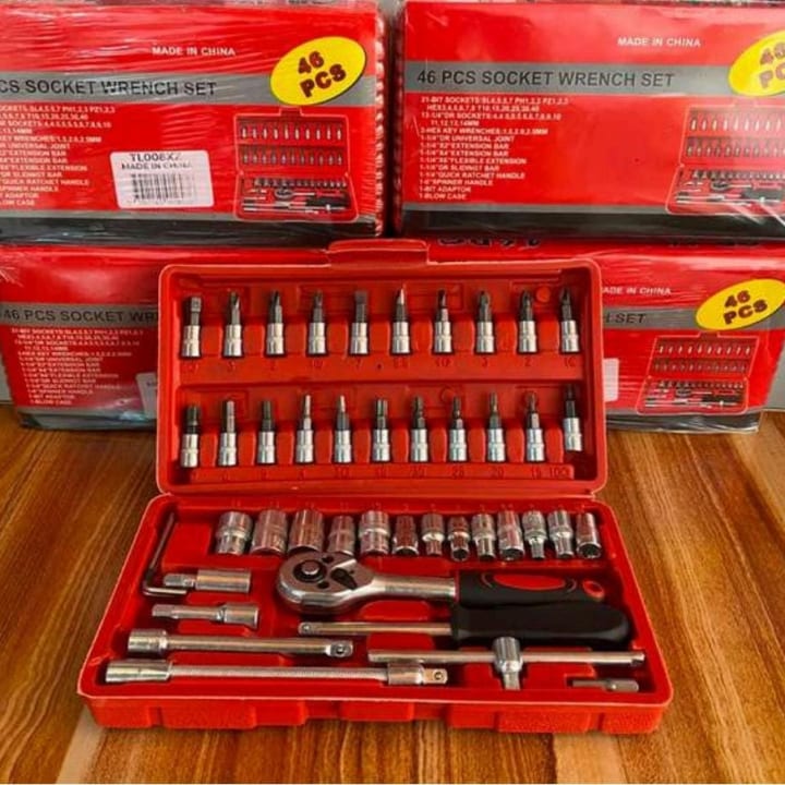 Juego de llave tubos x46 piezas