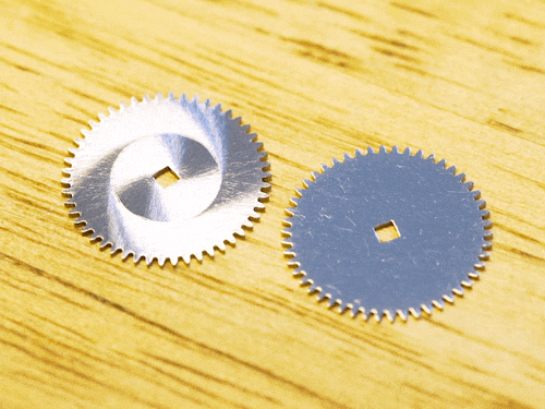 Working on the edge polishing of the Kudoke movement