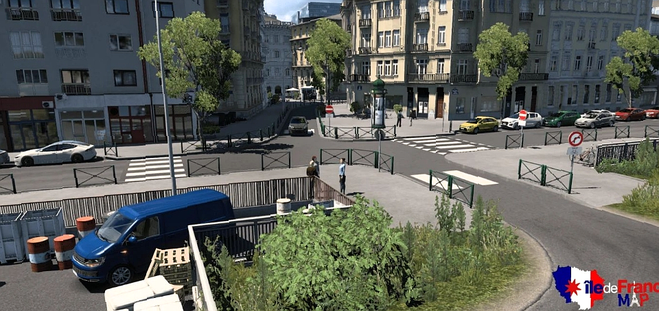 МОД Île-de-France (Paris Suburbs) Map 1:1 v0.1.3b ДЛЯ EURO TRUCK SIMULATOR 2