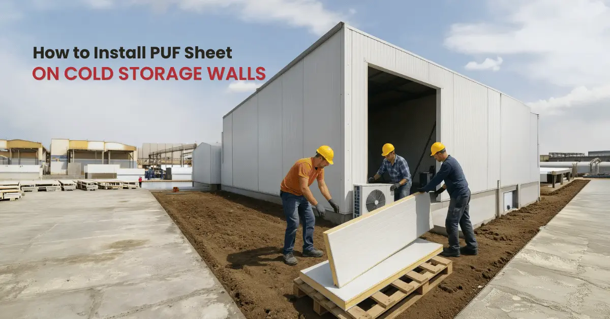 How to Install a PUF Sheet on a Cold Storage Wall?