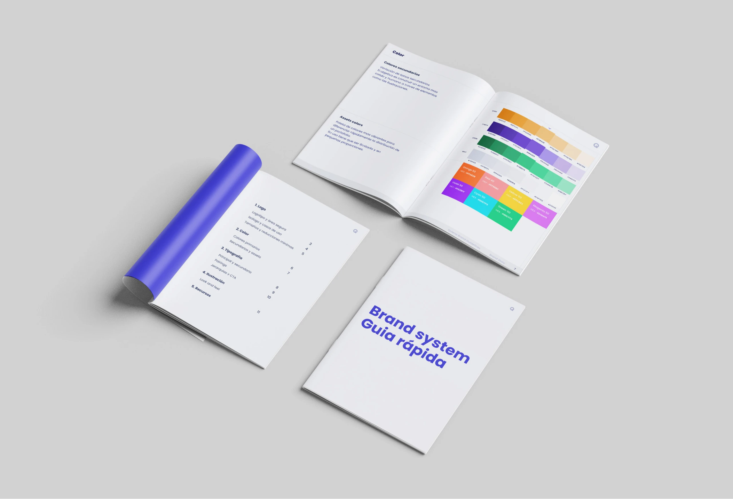 Brand manual and applications designed for Quiena Inversiones