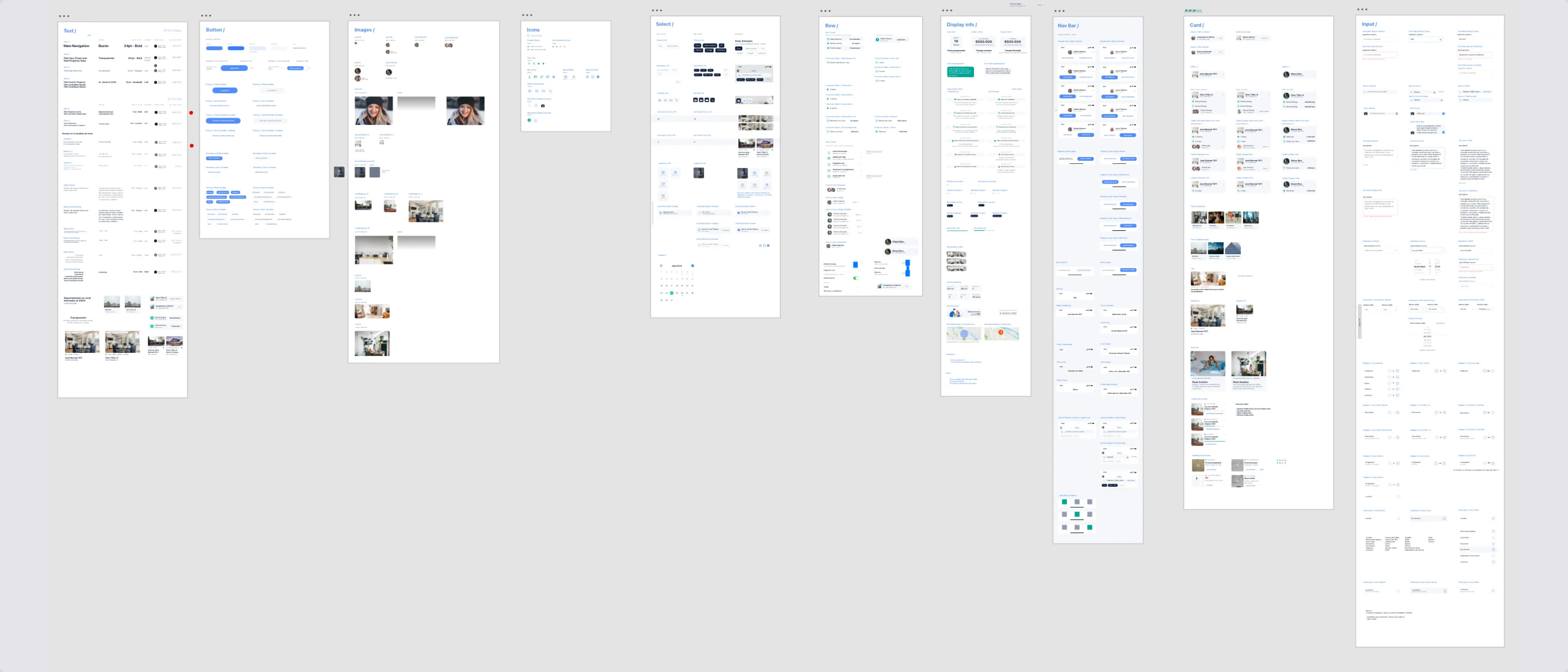 Design system and final documentation of the digital real estate project