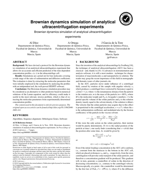 Example of a two-column paper for ACM publications