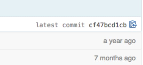 Github Relative Time on display