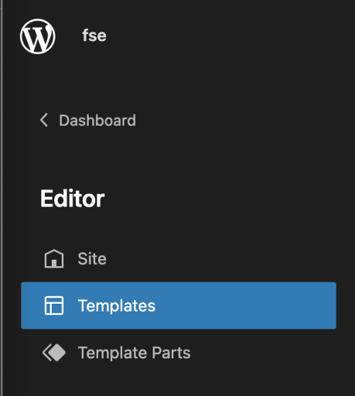 Gutenberg Editor Menu