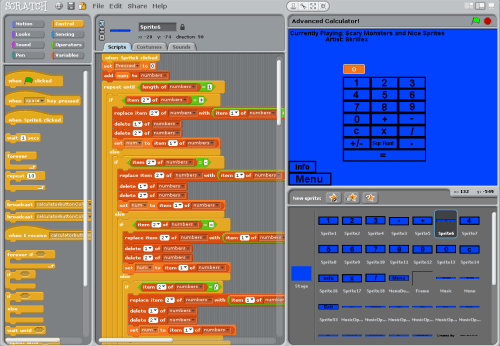 More complex example of Scratch