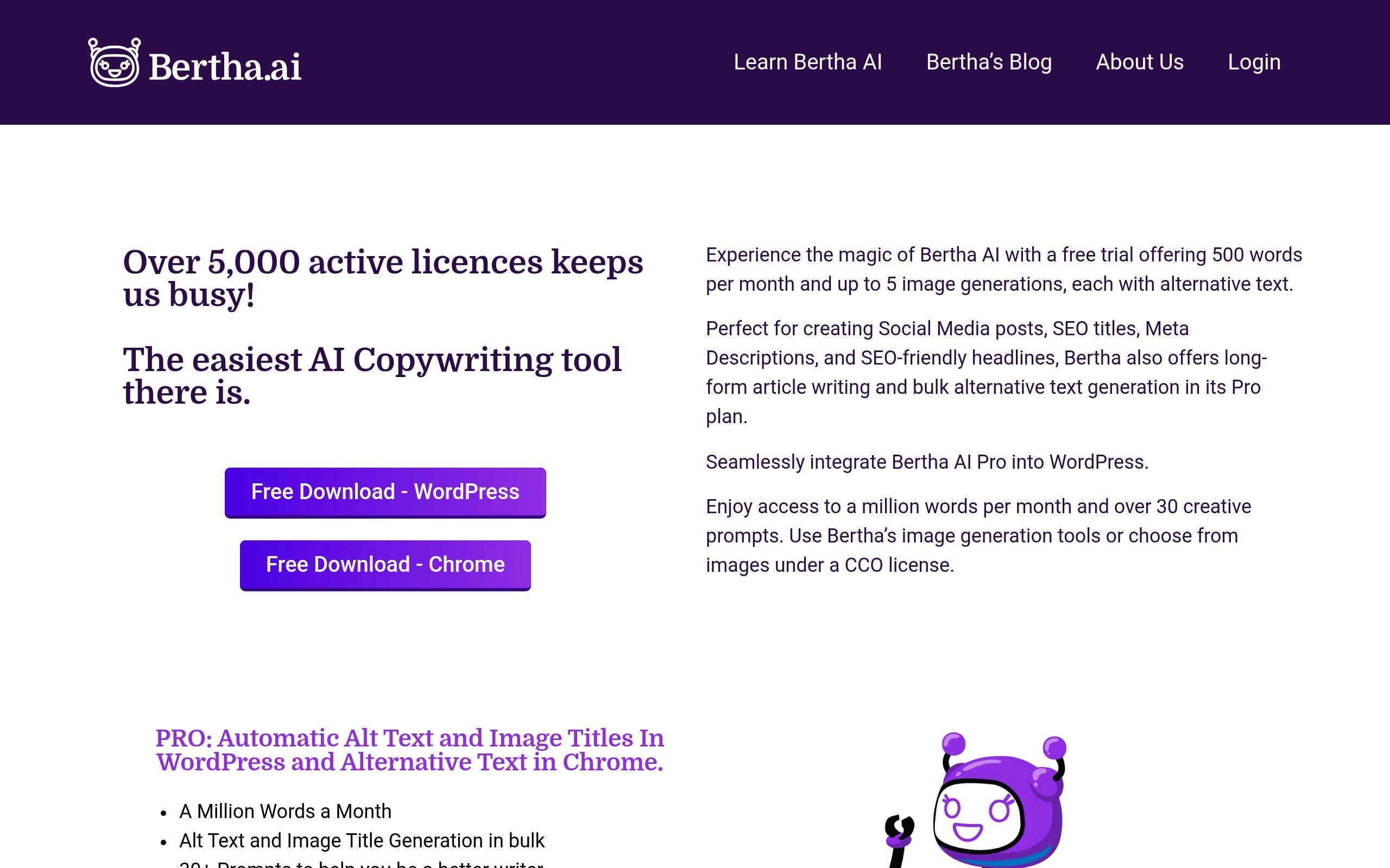 Bertha AI screenshot 1