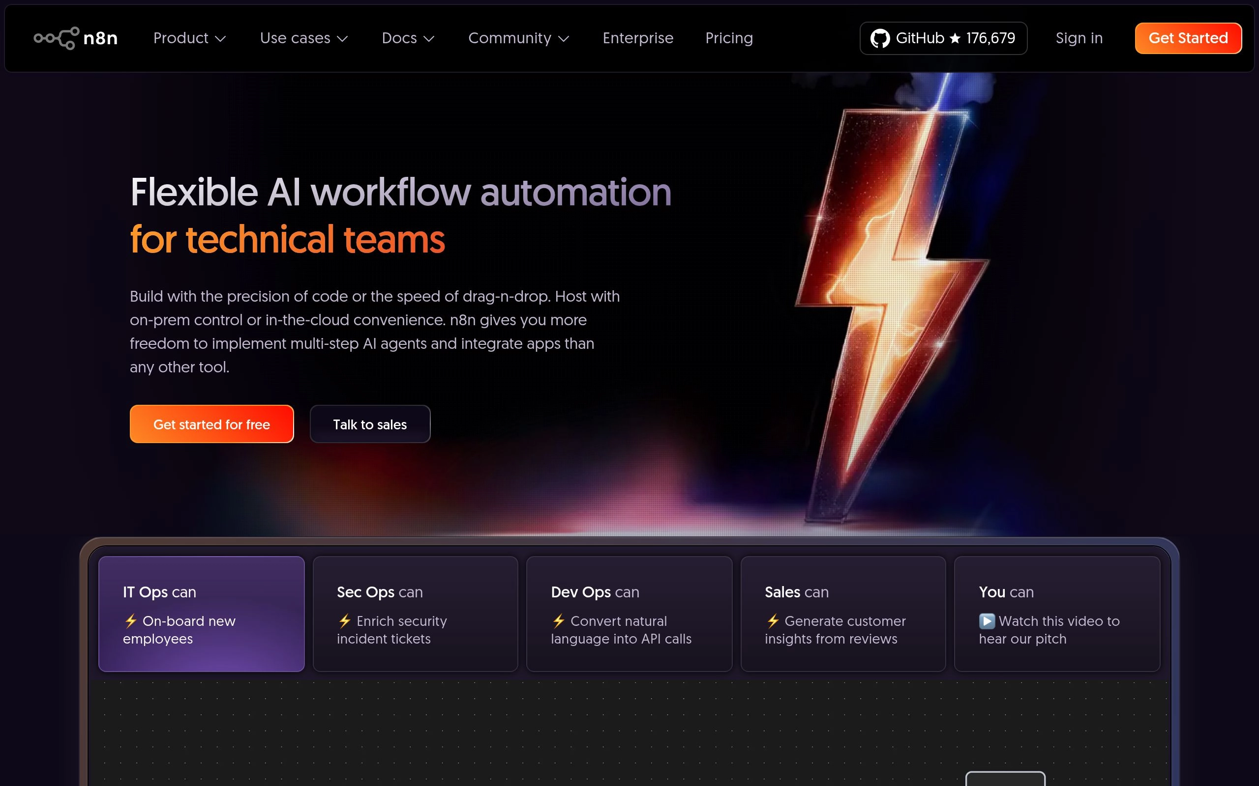 n8n AI Workflow Automation Platform Interface Screenshot Preview