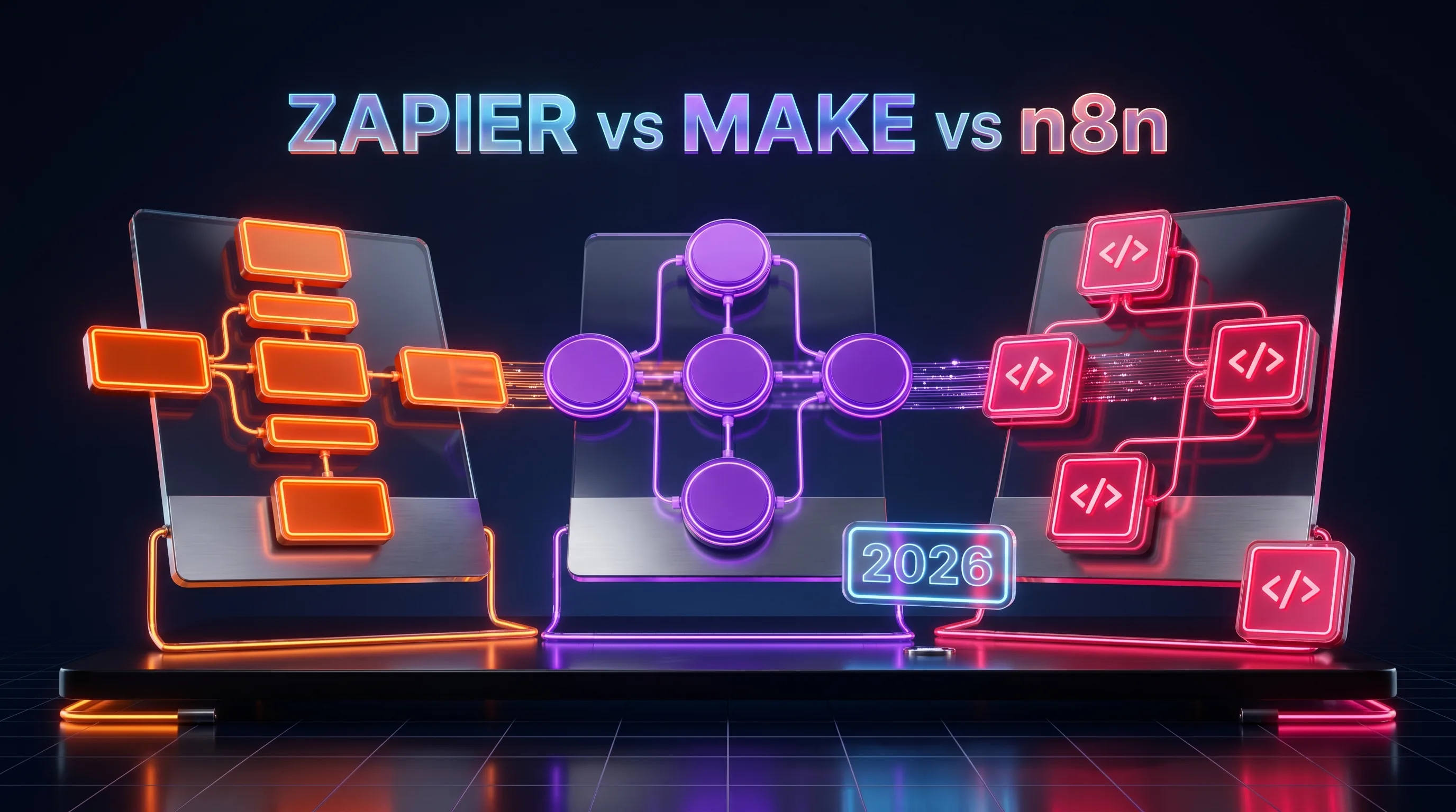 Zapier vs Make vs n8n (2026): Pricing Math, AI Agents & Who Actually Wins?