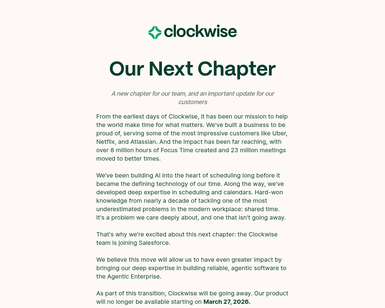 Clockwise AI Software User Interface and Dashboard Screenshot Preview
