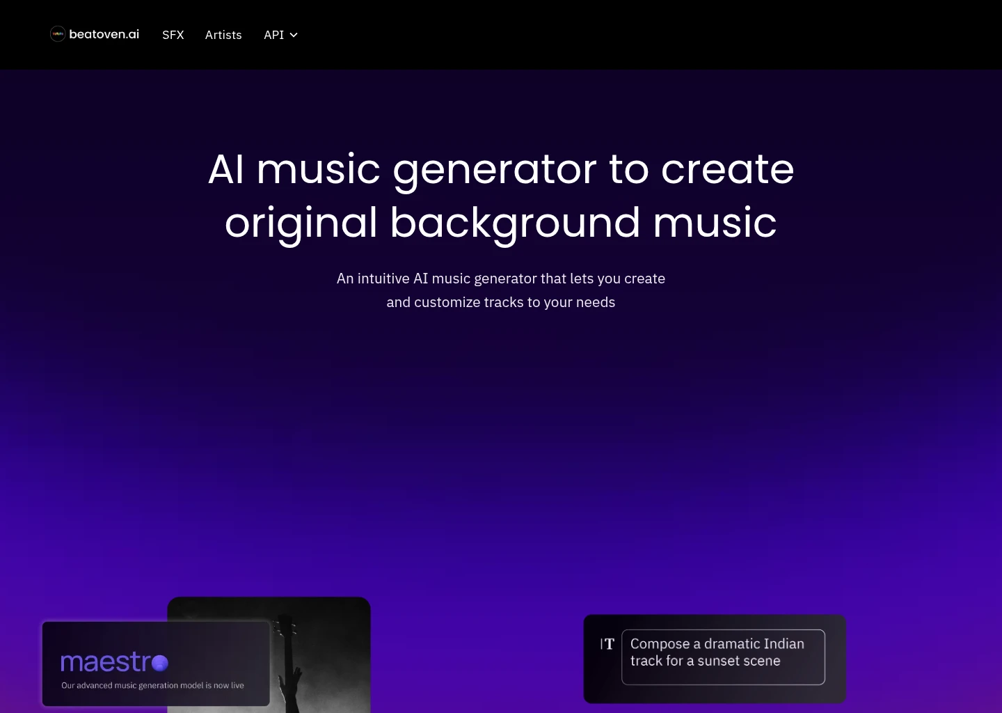 Beatoven.ai Mood-Based Composition Timeline and Video Sync Console
