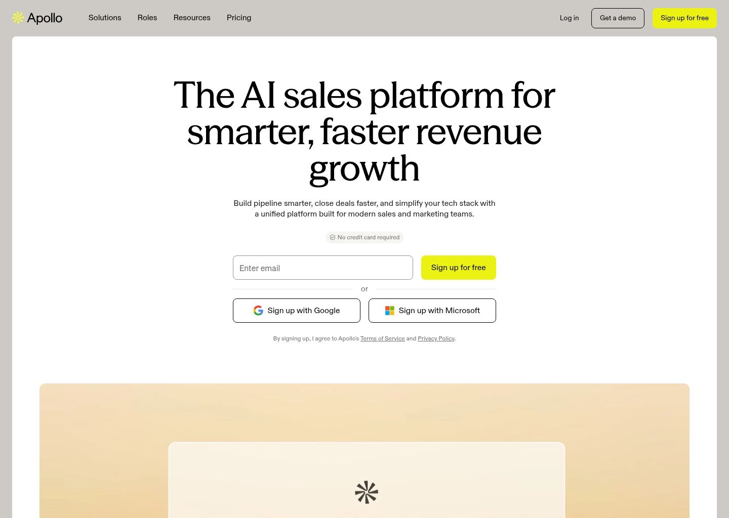 Apollo.io user interface dashboard review for founders